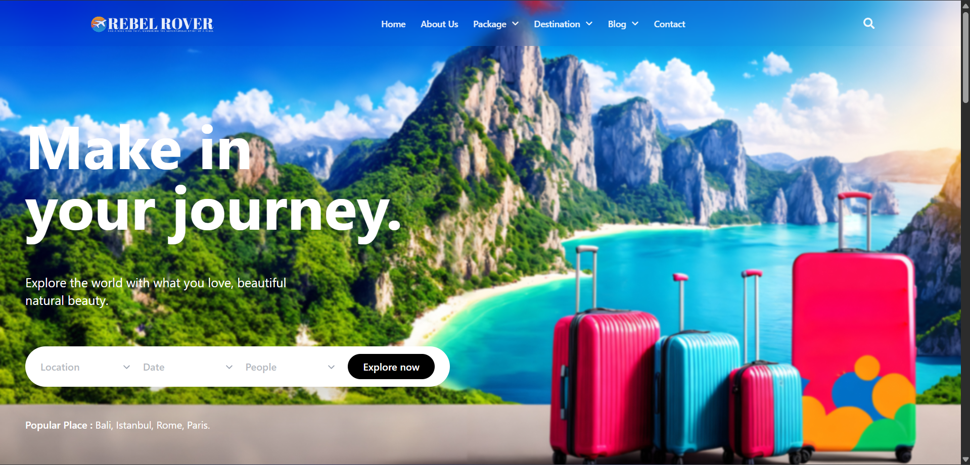 Rebel Rover Travel Booking Platform